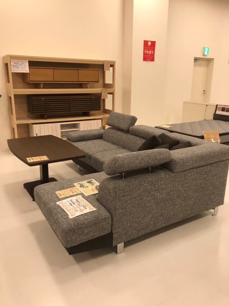 小倉店大川家具ソファ入荷